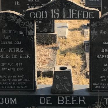 BEER Roelof Petrus Gerhardus, de 1893-1965 &amp; Johan Hendrik Bakemyer 1898-1965
