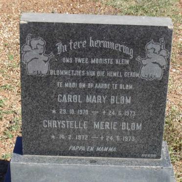 BLOM Carol Mary 1970-1973