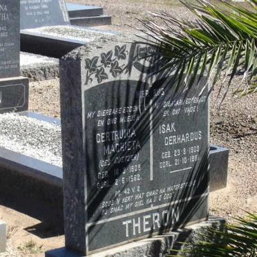 THERON Isak Gerhardus 1903-1981 &amp; Gertruida Magrieta COETZER 1905-1962
