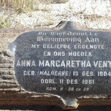 VENTER Jan Adriaan Jakobus 1909-1972 &amp; Anna Margaretha MALHERBE 1904-1961_3