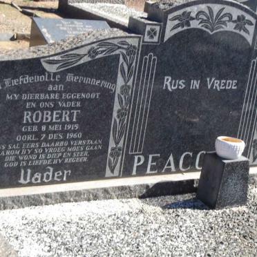 PEACOCK Robert 1915-1960 &amp; Sara Johanna 1916-2005
