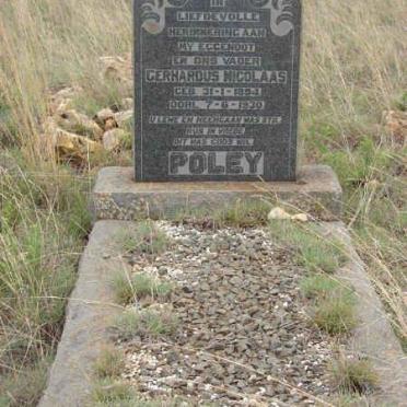 POLEY Gerhardus Nicolaas 1894-1930