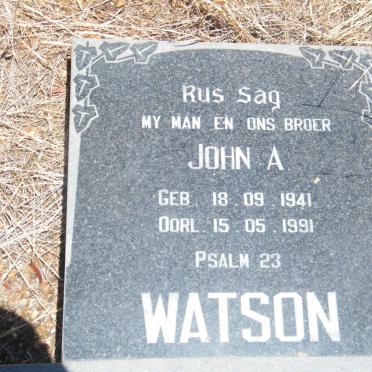 WATSON John A. 1941-1991