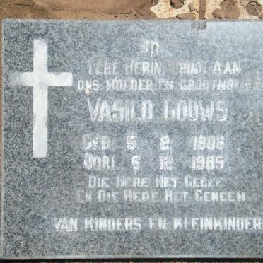 GOUWS Vasilo 1906-1985