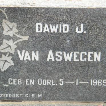 ASWEGEN Dawid J., van 1969-1969