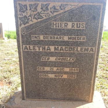 MINNAAR Aletha Magdelena nee GROBLER 1840-1902