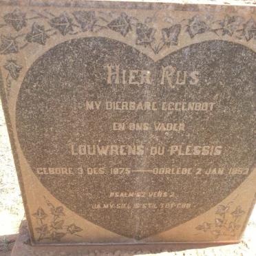PLESSIS Louwrens, du 1875-1953