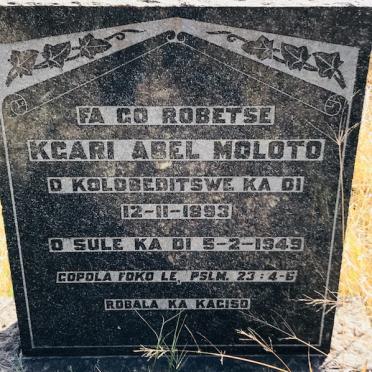 MOLOTO Kgari Abel 1893-1949