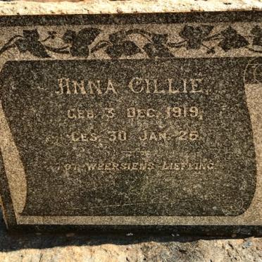 CILLIE Anna 1919-1925