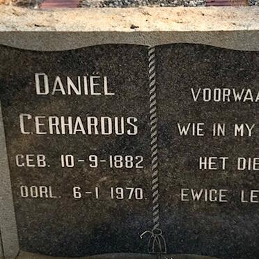 CILLIÉ Daniël Gerhardus 1882-1970 &amp; Catrina Elizabeth 1893-1974