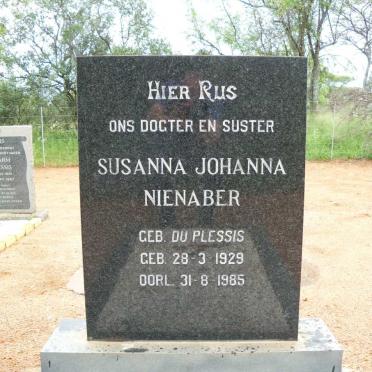 NIENABER Susanna Johanna nee DU PLESSIS 1929-1985