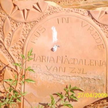 ? Maria Magdalena nee VAN ZYL