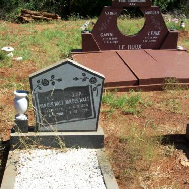 WALT G.J., van der 1929-2001 &amp; S.J.A. 1934-1991