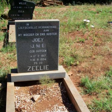 ZEELIE J.M.E. nee HUYGEN 1917-1994
