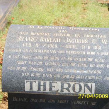 THERON Barend Jacobus C.W. 1958-1961