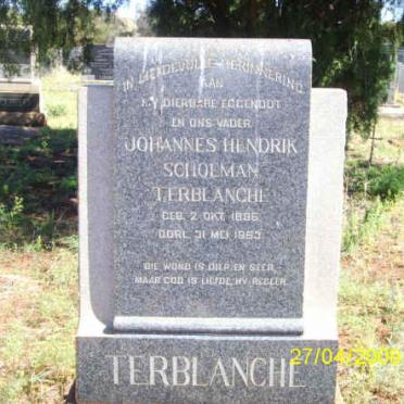 TERBLANCHE Johannes Hendrik Schoeman 18??-19??