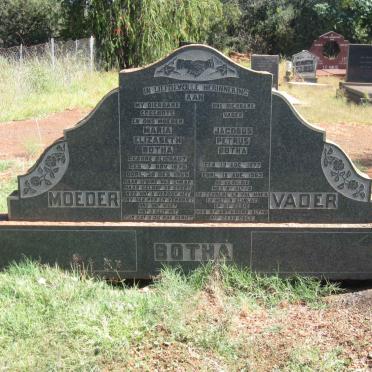 BOTHA Jacobus Petrus 1877-1963 &amp; Maria Elizabeth BLIGNAUT 1876-1955