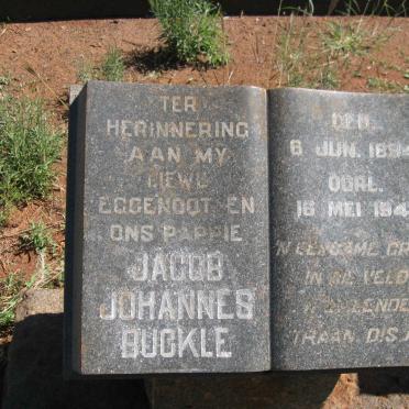BUCKLE Jacob Johannes 1894-1941