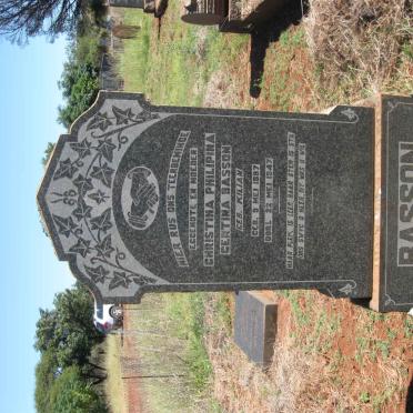 BASSON Christina Philipina Gertina nee KILIAN 1897-1947