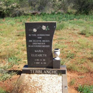 TERBLANCHE Maria Elizabeth 1911-1997