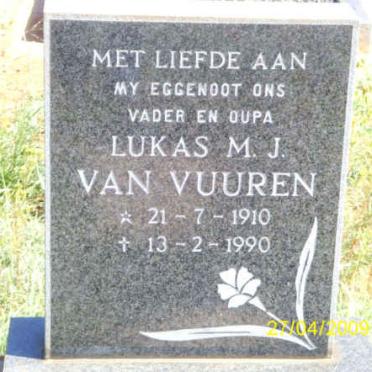 VUUREN Lukas M.J., van 1910-1990