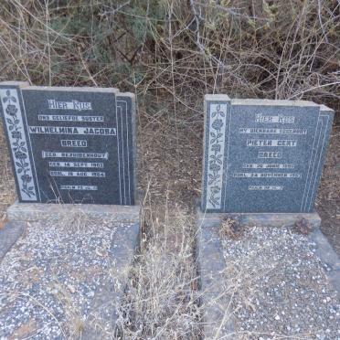BREED Pieter Gert 1890-1953 :: BREED Wilhelmina Jacoba nee BEZUIDENHOUT 1902-1964