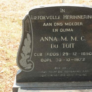 TOIT Anna M.M.C., du nee ROOS 1890-1972