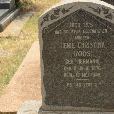 ROOS Jienie Christina nee HERMANN 1876-1949
