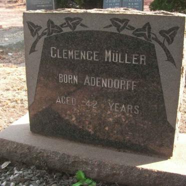 MÜLLER Clemence nee ADENDORFF
