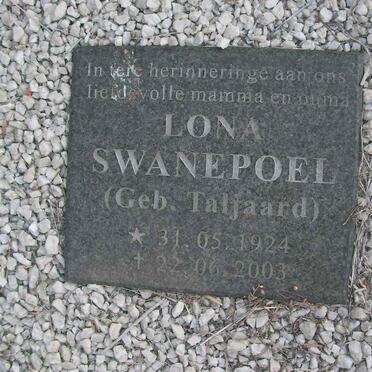 SWANEPOEL Lona nee TAJAARD 1924-2003