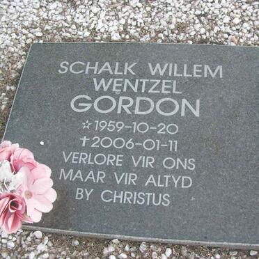 GORDON Schalk Willem Wentzel 1959-2006