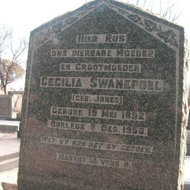 SWANEPOEL Cecilia nee JONES 1892-1959