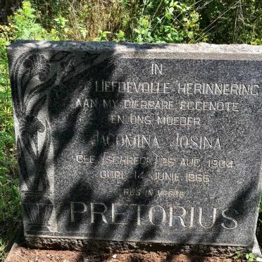 PRETORIUS Jacomina Josina nee SCHRECK 1904-1966