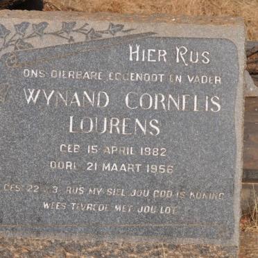 LOURENS Wynand Cornelis 1882-1956