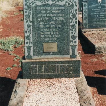 HENNING Willem Hendrik 1866-1946
