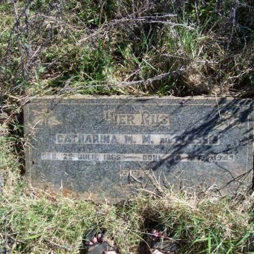 PLESSIS Catharina, du  M.M. 1865-1943