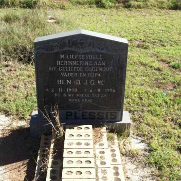 PLESSIS B.J.G.W., du 1950-1996