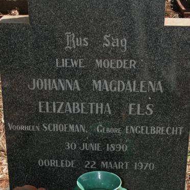ELS Johanna Magdalena Elizabeth previously SCHOEMAN nee ENGELBRECHT 1890-1970