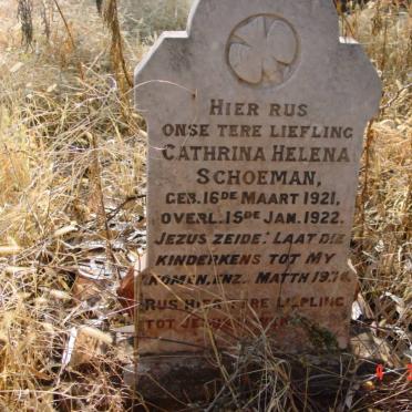 SCHOEMAN Cathrina Helena 1921-1922