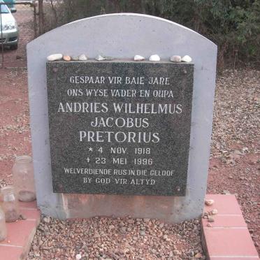 PRETORIUS Andries Wilhelmus Jacobus 1918-1996