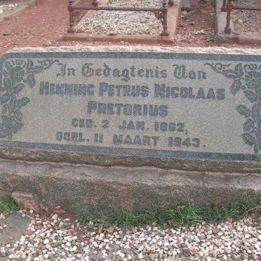 PRETORIUS Henning Petrus Nicolaas 1862-1943