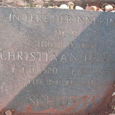 SCHUTTE Christiaan Ernest 1920-197?