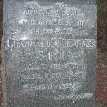 STROH Gerhardus Johannes 1878-1944