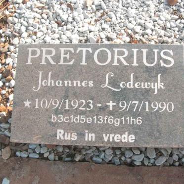 PRETORIUS Johannes Lodewyk 1923-1990
