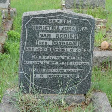 ROOIEN Christina Johanna, van nee CONRADIE 1859-1932