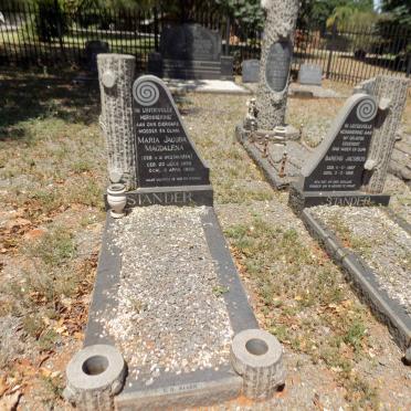 STANDER Barend Jacobus 1887-1966 &amp; Maria Jacoba Magdalena V.D. WESTHUIZEN 1890-1969