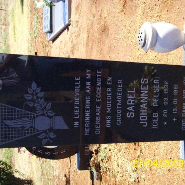 PRETORIUS Sarel Johannes nee PELSER 1932-1981