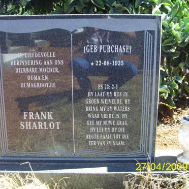 WALT Frank Sharlot, van der nee PURCHASE 1935-