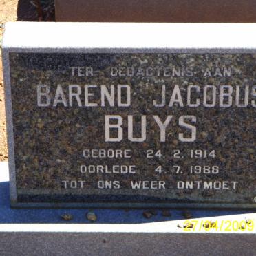 BUYS Barend Jacobus 1914-1988