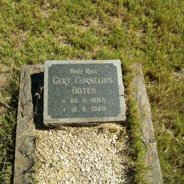 BOTES Gert Cornelius 1893-1929